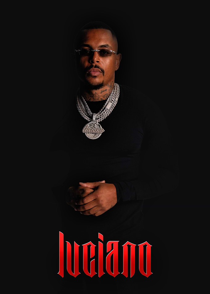 Rapper Luciano in Black with Chains