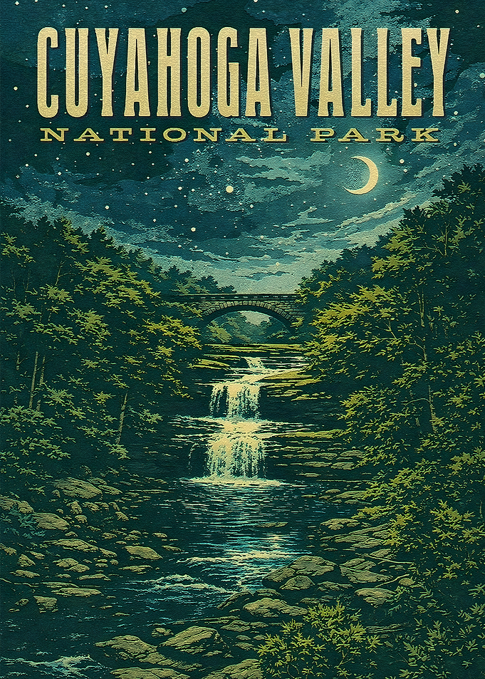Cuyahoga Valley National Park Vintage Poster
