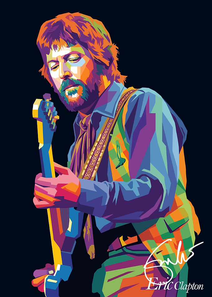 Eric Clapton Pop Art Portrait