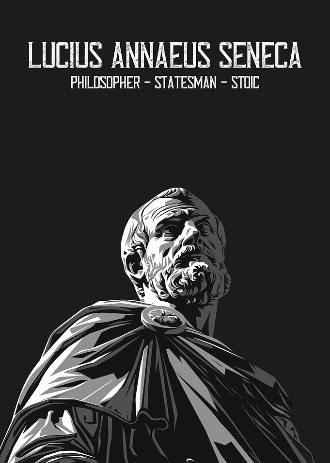 Lucius Annaeus Seneca Statue Poster