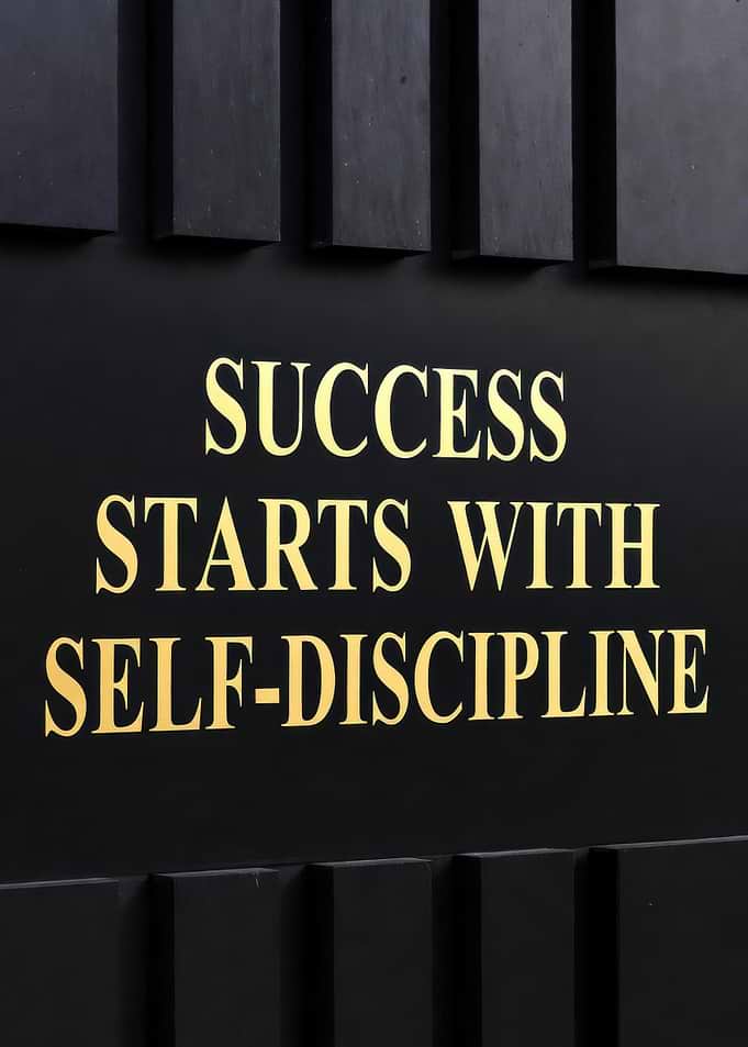 Success Starts With Self-Discipline Quote