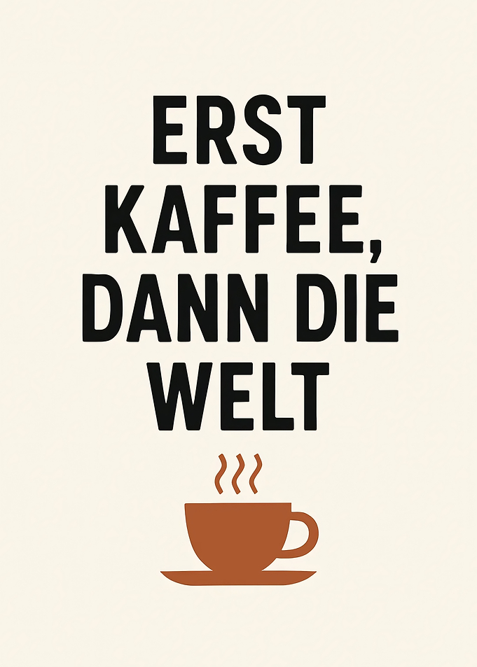 Coffee First Then The World