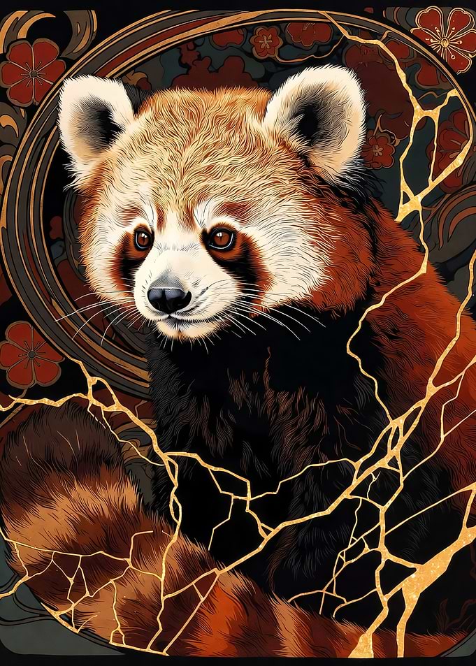 Kintsugi Red Panda