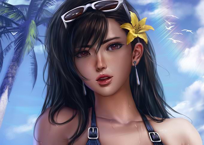 Tifa Lockhart in a Bikini