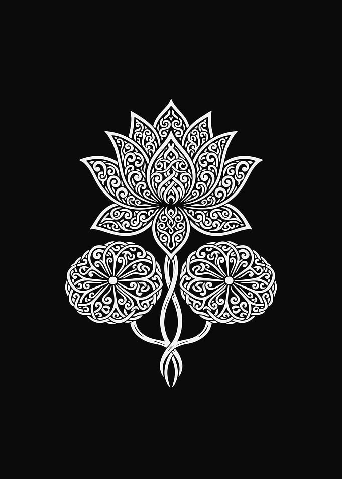 Mystic White Celtic Lotus