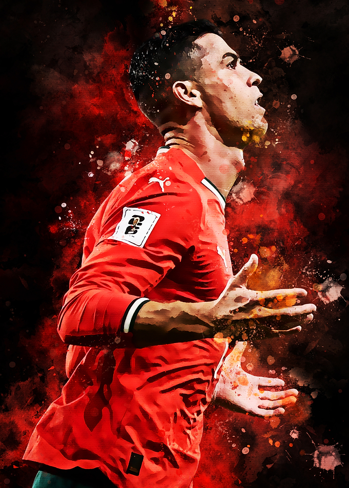 Cristiano Ronaldo in Red Jersey