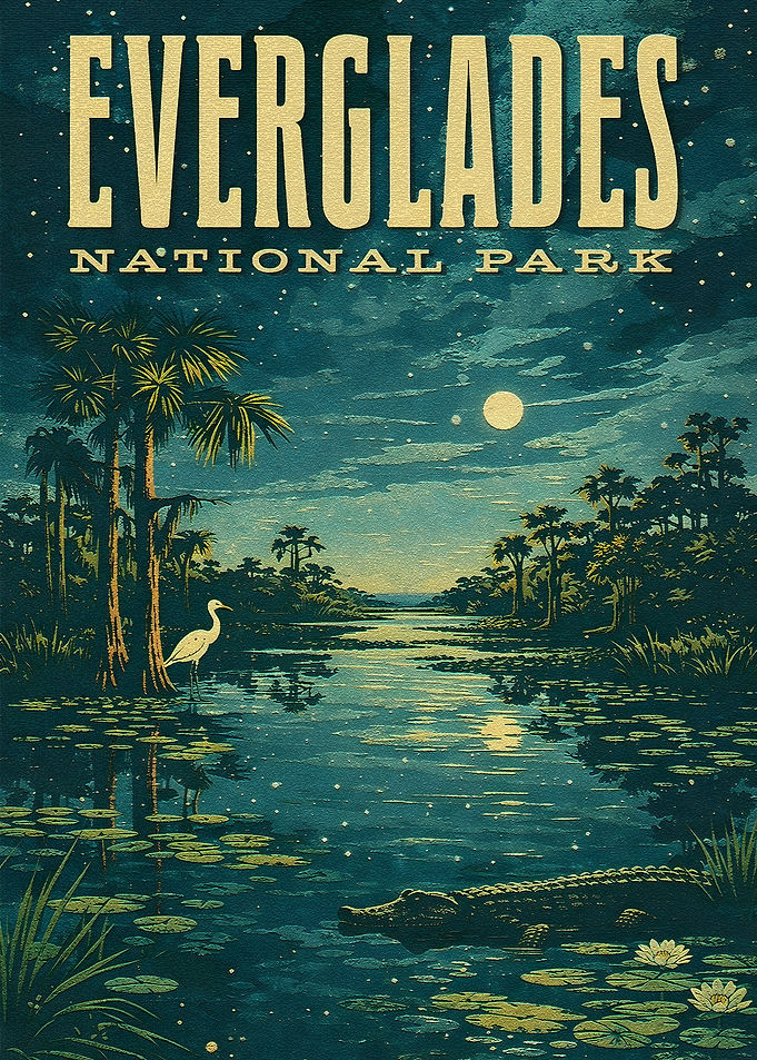 Everglades National Park Vintage Poster