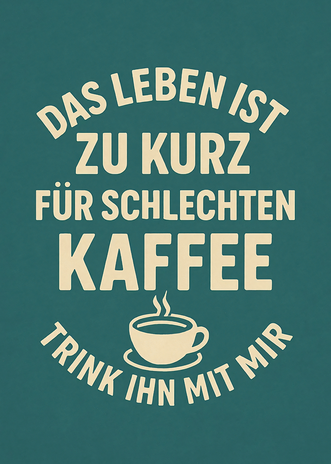 Life is too short for bad coffee