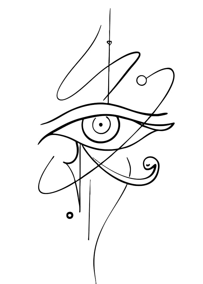 Stylized Eye of Horus Symbol