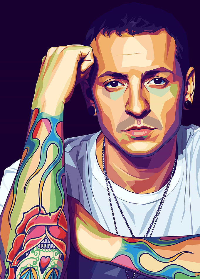 Chester Bennington Pop Art Portrait
