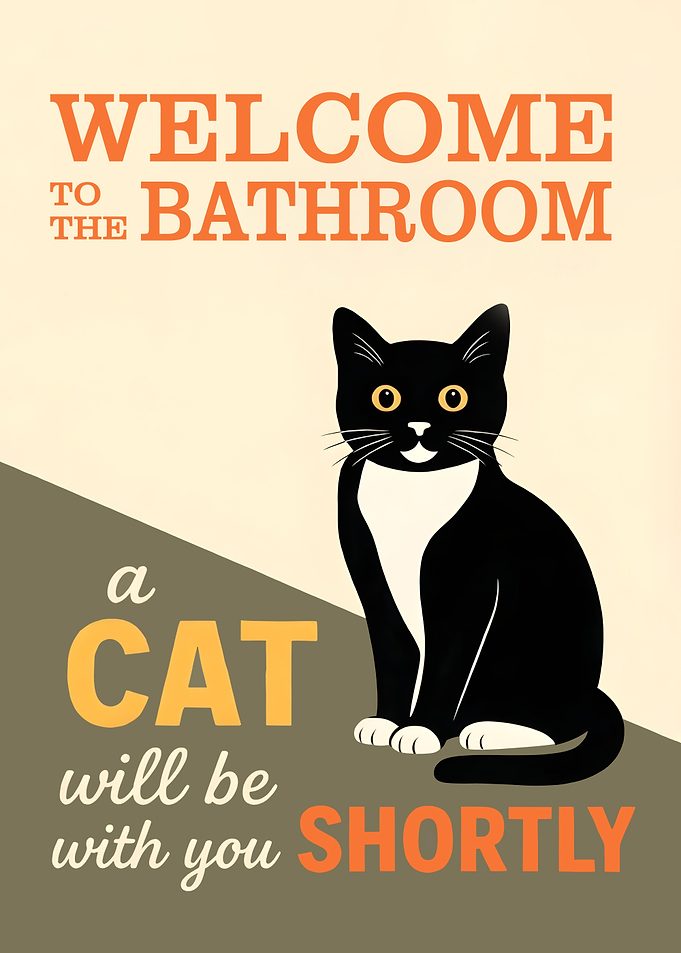 Welcome to the Bathroom Cat toilet