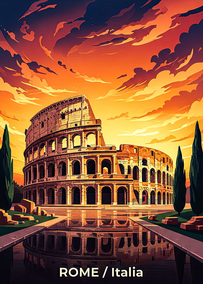 Colosseum at Sunset