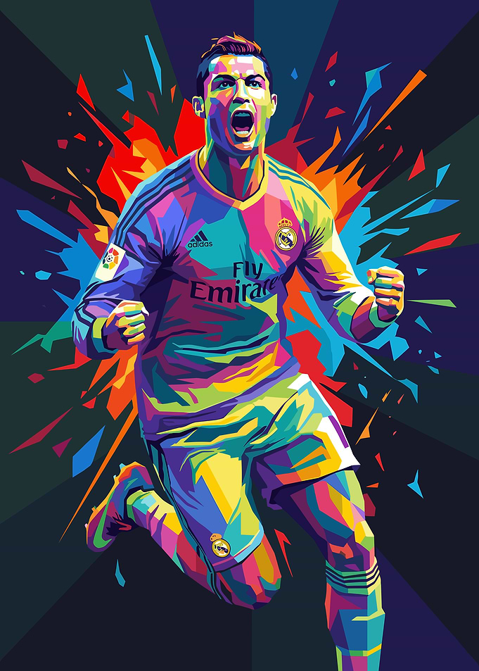 Cristiano Ronaldo Pop Art