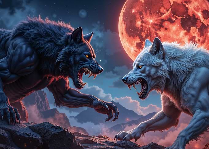 Werewolves under a Blood Moon