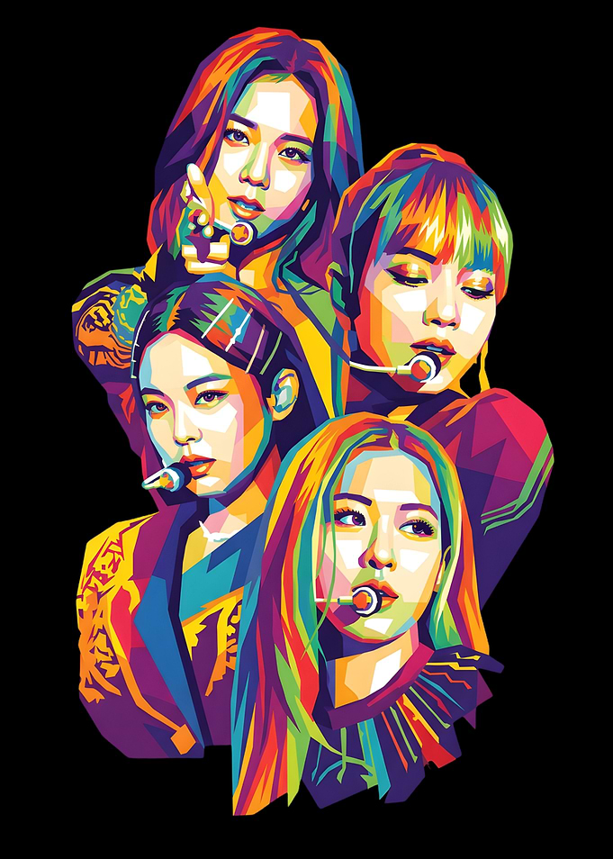 Blackpink WPAP Portrait