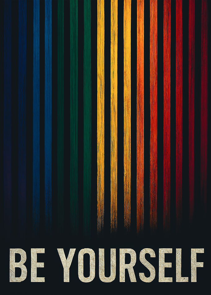 Rainbow Minimalist Be Yourself