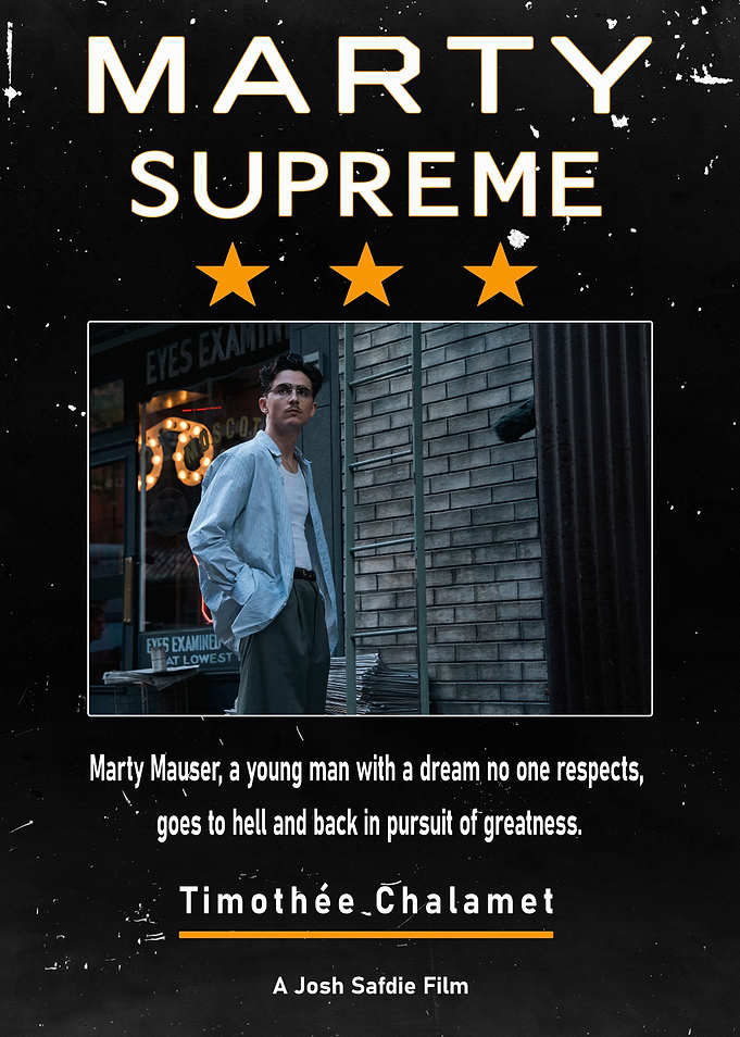 Marty Supreme Movie Poster