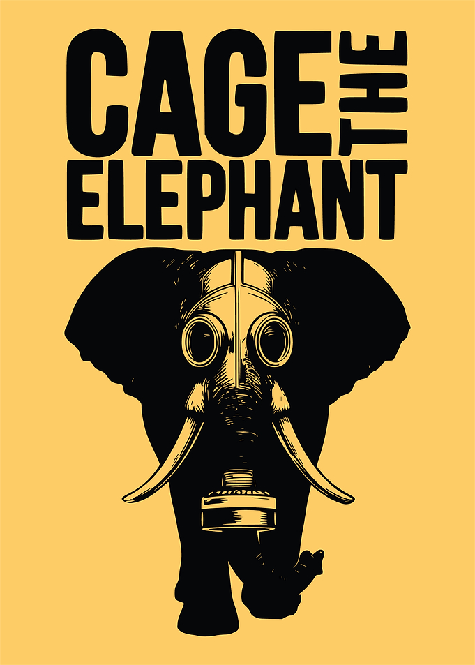 Elephant Wearing Gas Mask