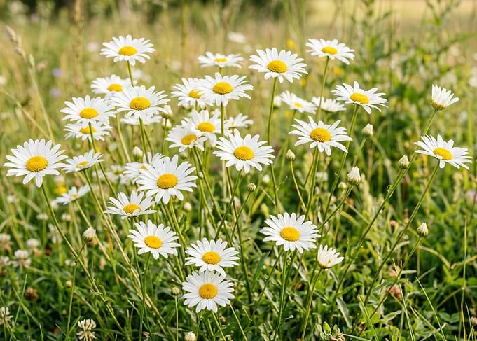 Field of Daisies in Sunlight
