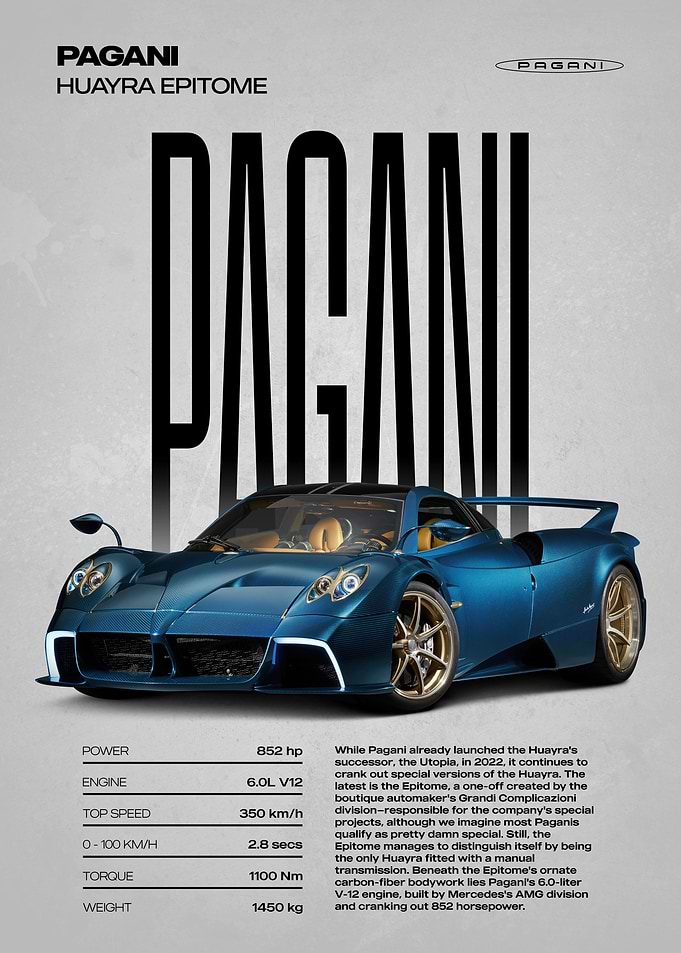 Pagani Huayra Epitome Car