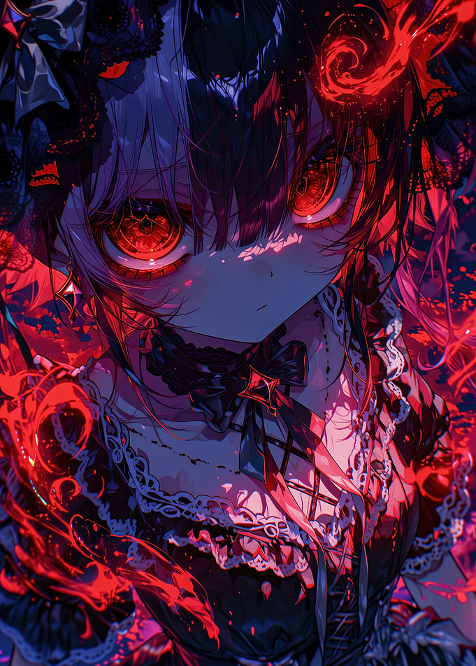 Velrune - Crimson-Eyed Gothic Empress