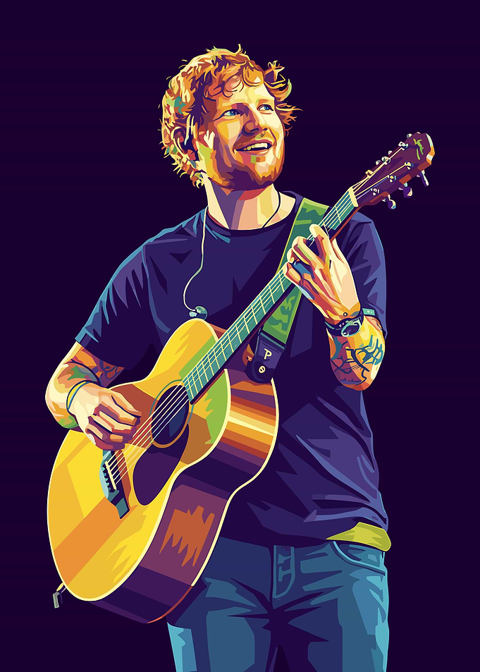 Ed Sheeran Playing Guitar