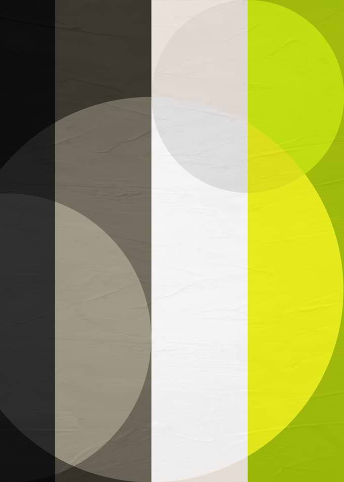 Abstract Geometric Circles and Stripes