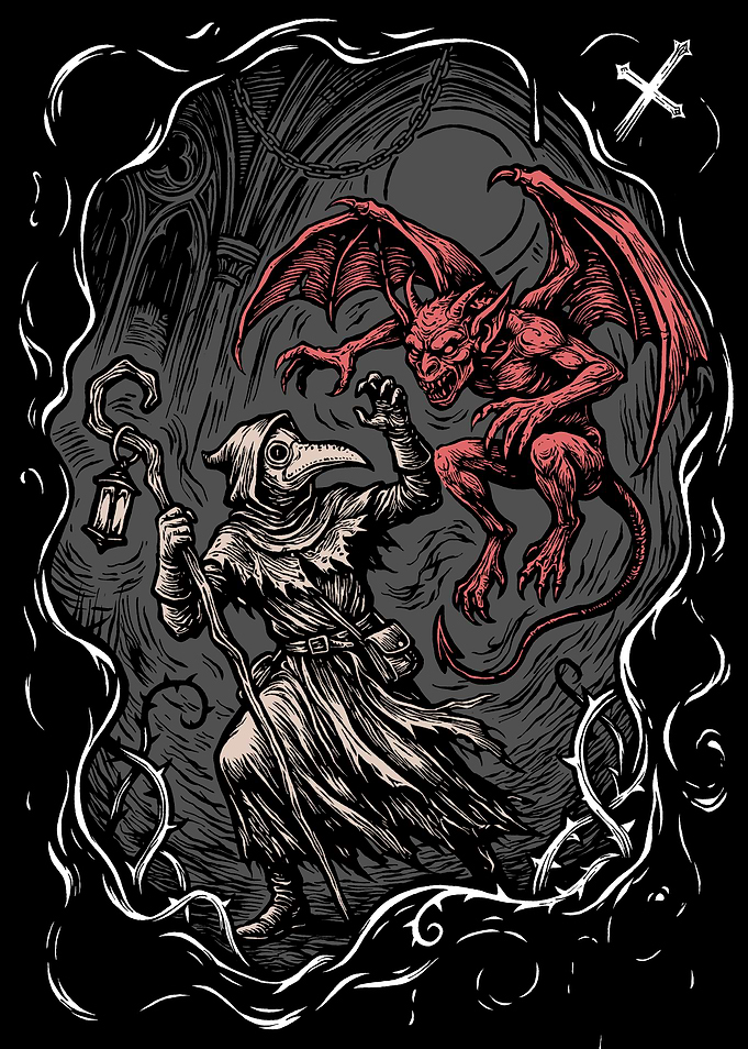 Plague Doctor vs. Demon