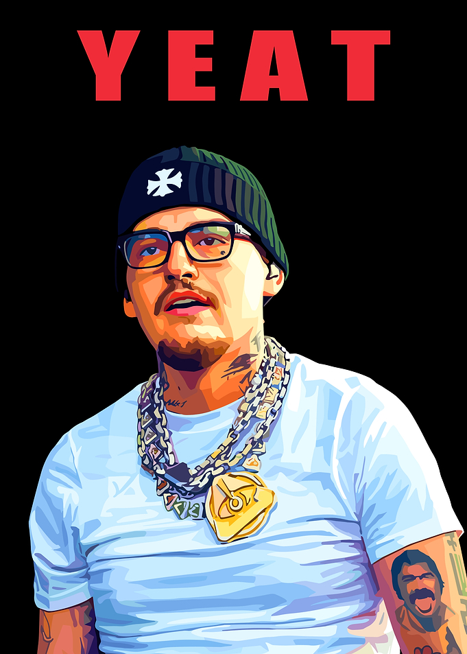 Yeat Portrait with Text