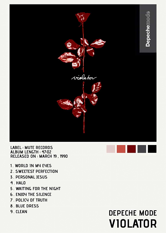 Depeche Mode Violator Album Poster