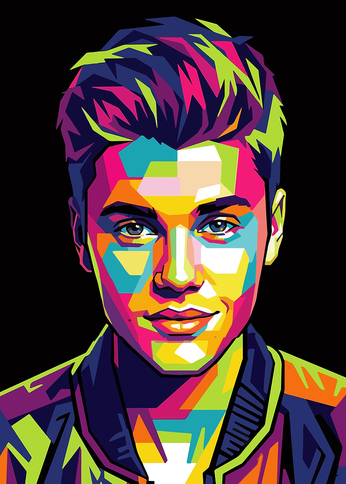 Justin Bieber Pop Art Portrait