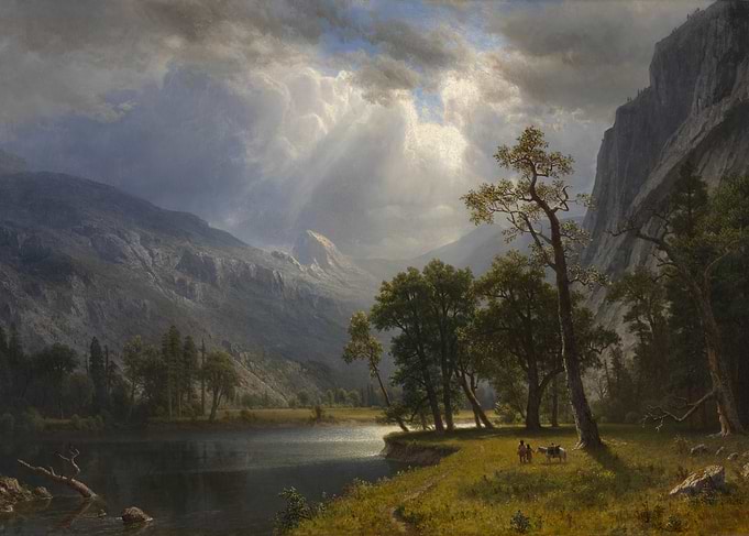 Majestic Mountain Landscape with Lake