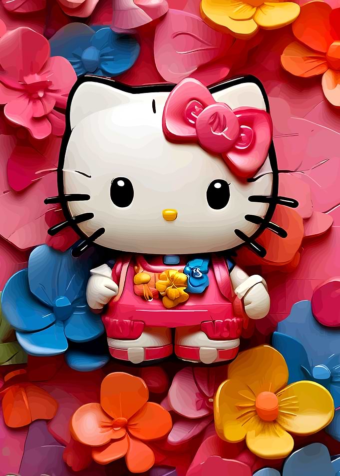 Hello Kitty with Flowers