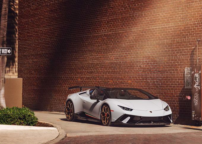 White Lamborghini Convertible