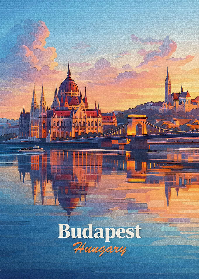 Budapest Cityscape at Sunset