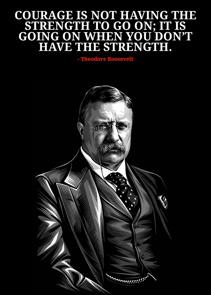 Theodore Roosevelt Courage Quote