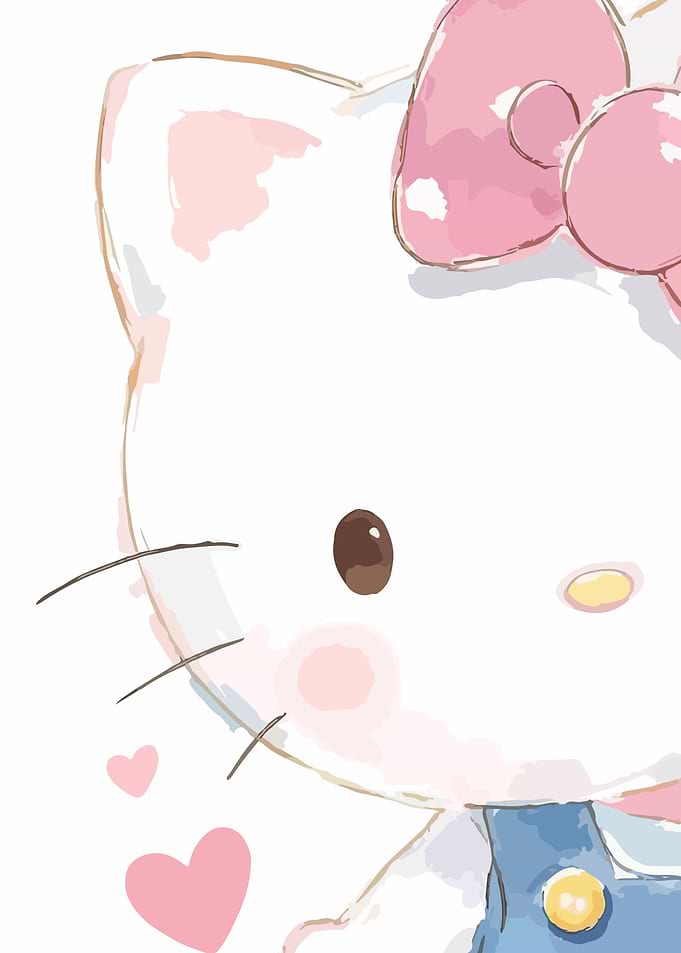 Cute Hello Kitty with Pink Bow