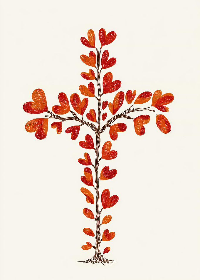 Heart Tree Cross