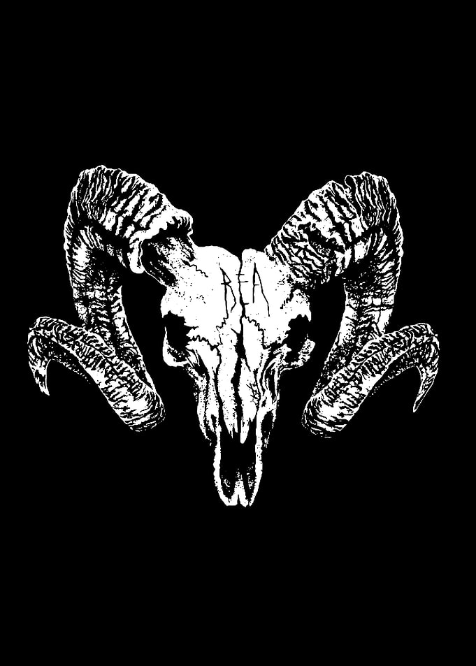 Ram Skull with Text