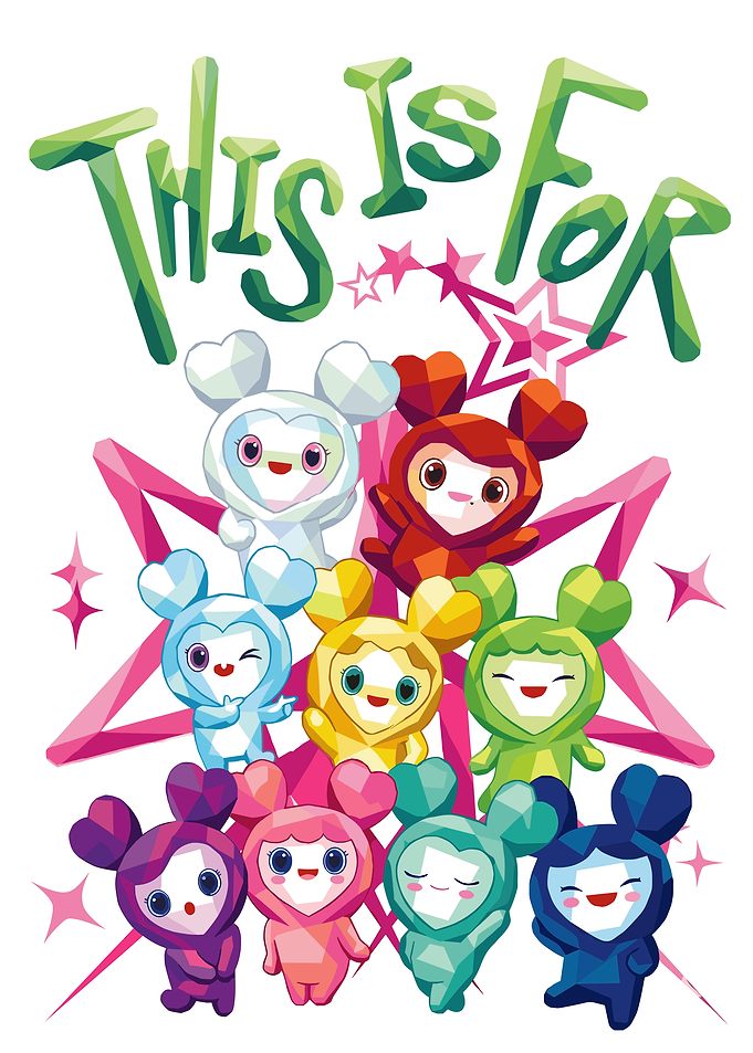 Cute Characters with Text