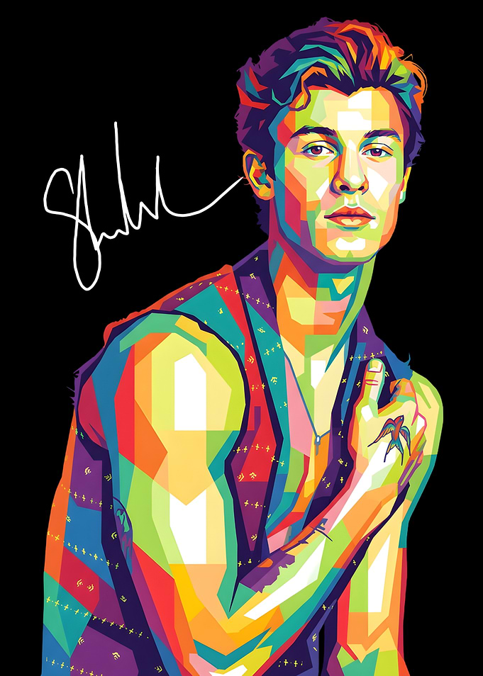 Shawn Mendes Pop Art Portrait