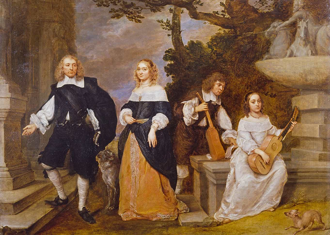 Family Portrait with Musical Instruments
