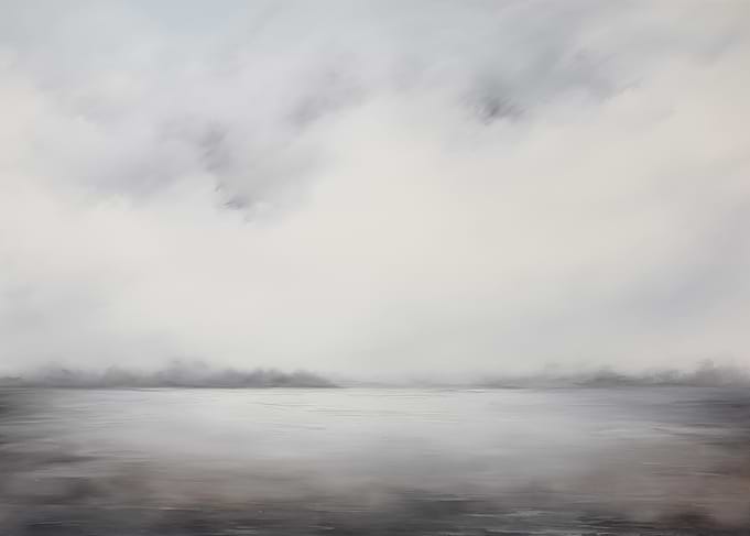 Misty Landscape Painting