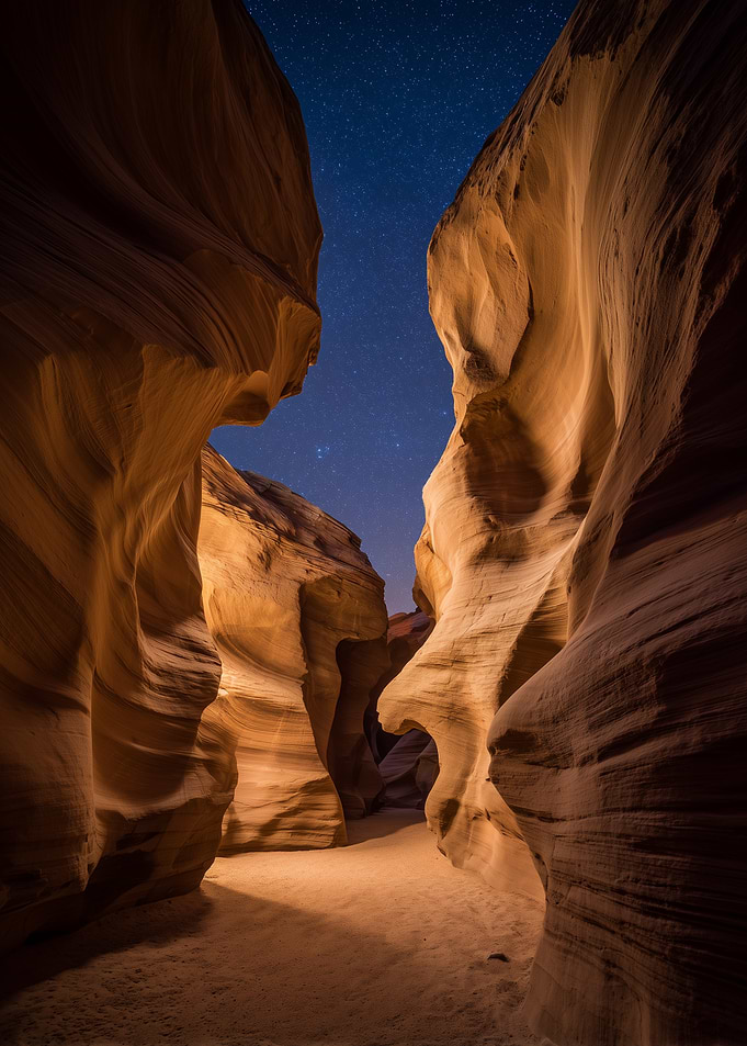 Antelope Canyon Under the Stars