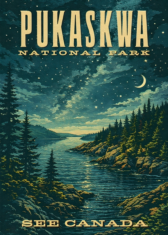 Pukaskwa National Park Vintage Poster