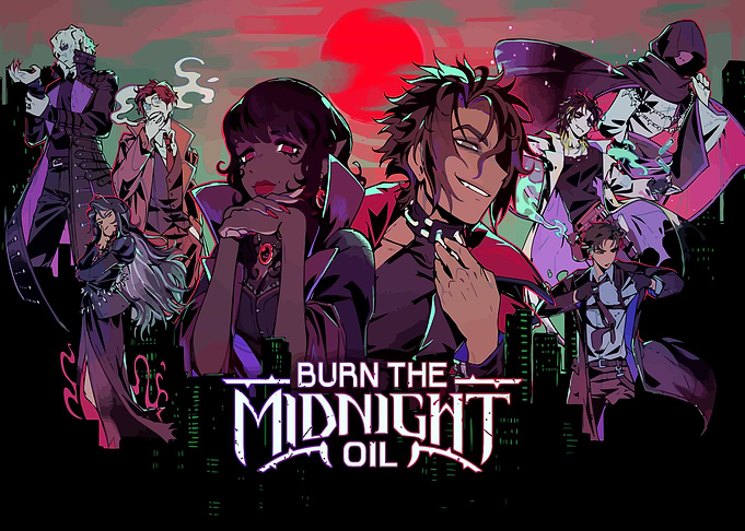 Burn the Midnight Oil Anime Poster