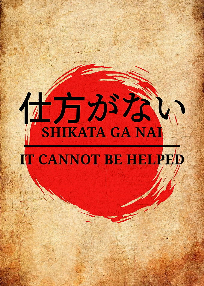 Shikata Ga Nai Japanese Phrase