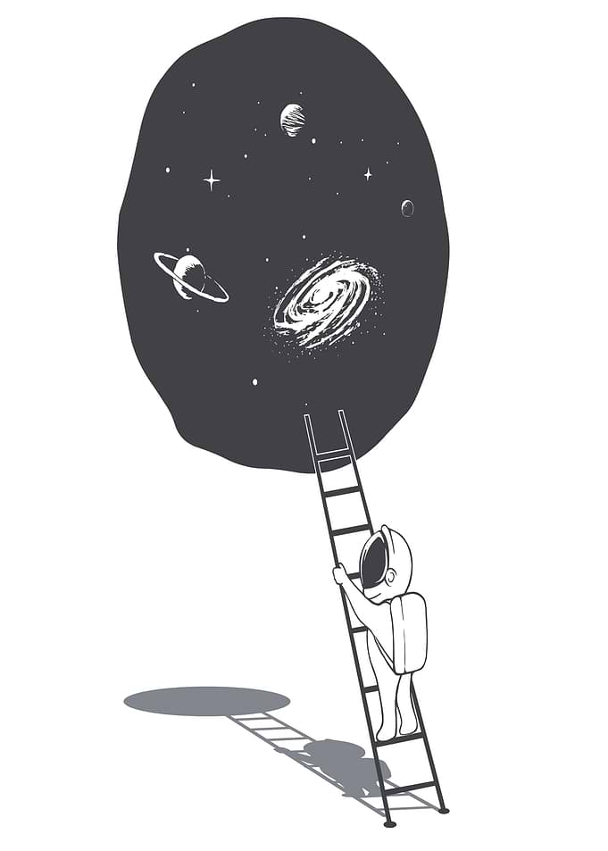 Astronaut Ladder To Space
