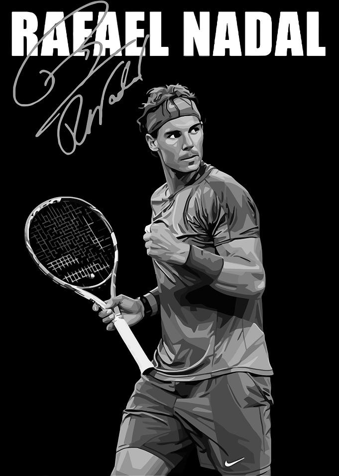 Rafael Nadal Tennis Player Pop Art