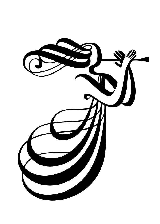 Art Nouveau Flutist